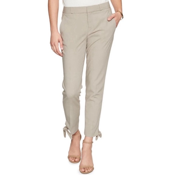 Banana Republic Bow Accent Ankle Avery Pants - Picture 1 of 7
